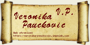 Veronika Paučković vizit kartica